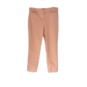 Talbots Hampshire Curvy Pants Pink Pastel Work‎ Office Career Straight Leg 12